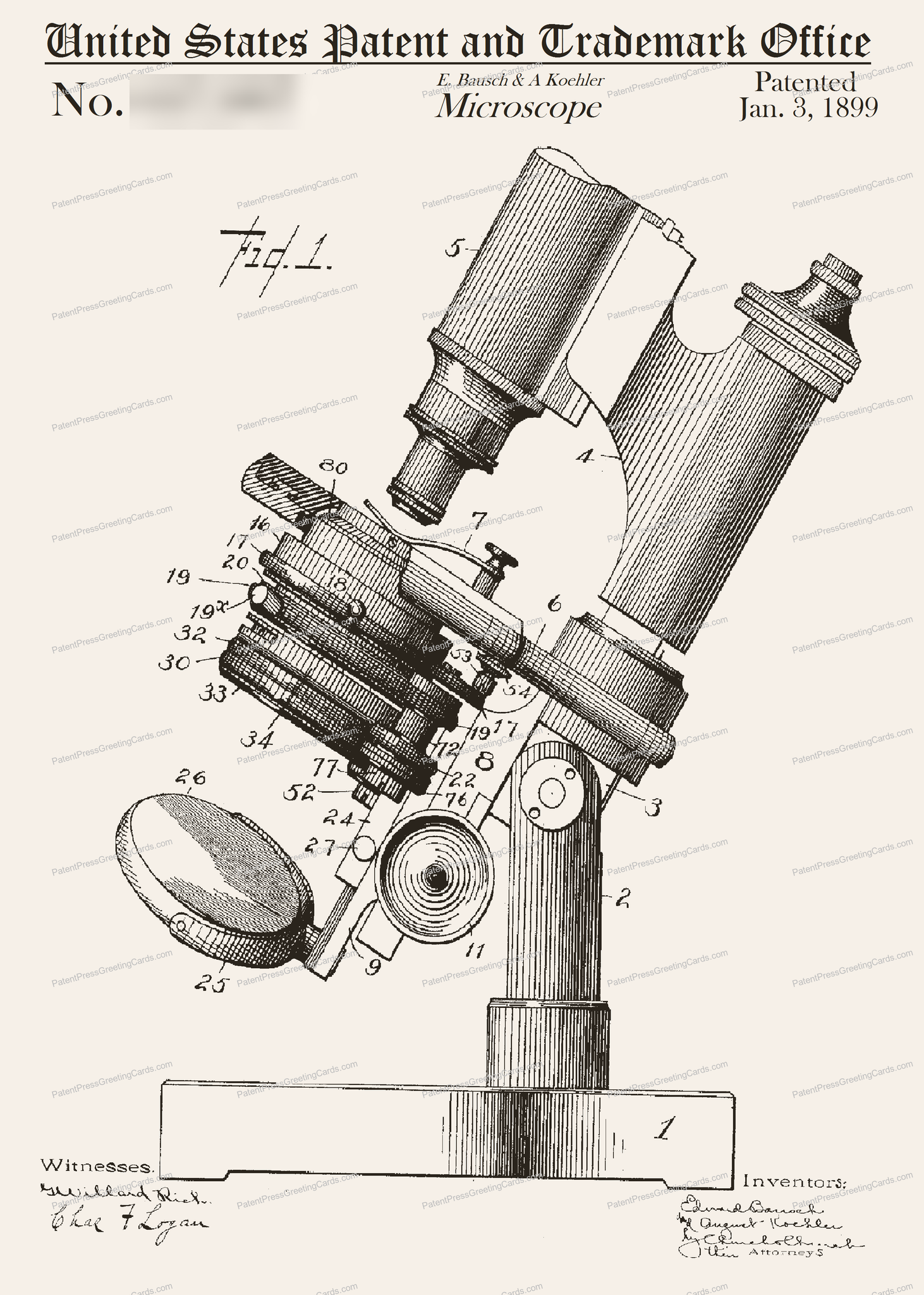 CARD-015: Bausch Microscope - Patent Press™