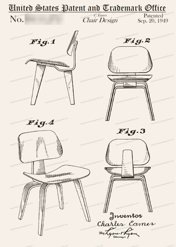 CARD-040: Eames Chair - Patent Press™