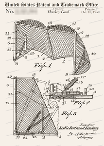 CARD-071: Hockey Goal - Patent Press™