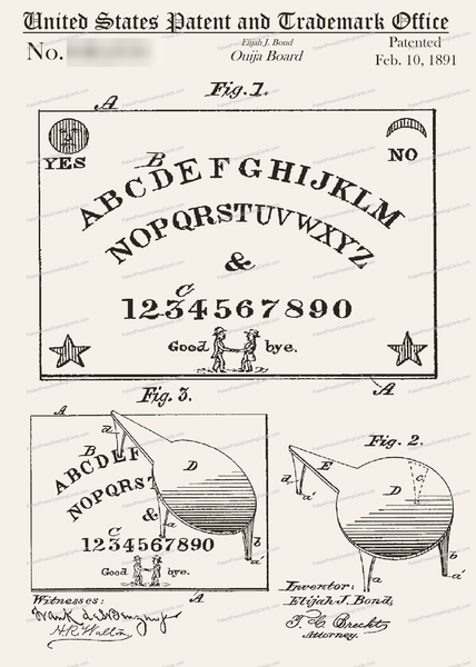 CARD-170: Ouija Board - Patent Press™
