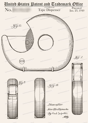 CARD-273: Tape Dispenser - Patent Press™