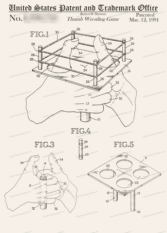 CARD-294: Thumb Wrestling Game - Patent Press™