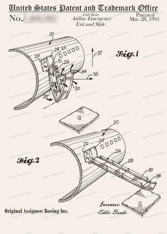 CARD-298: Airline Escape Slide - Patent Press™