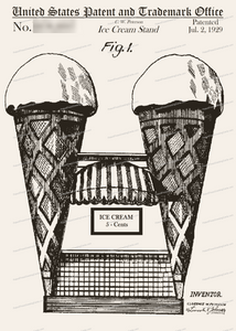 CARD-303: Ice Cream Stand - Patent Press™