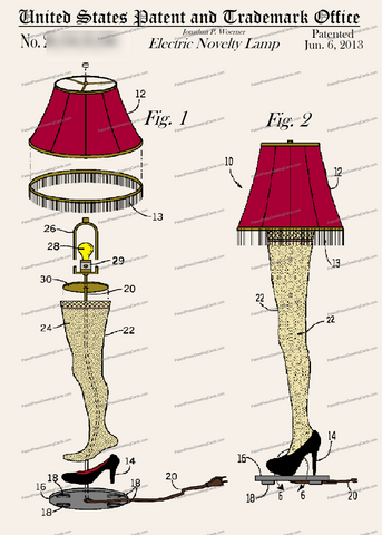 CARD-C805: Leg Lamp - Patent Press™
