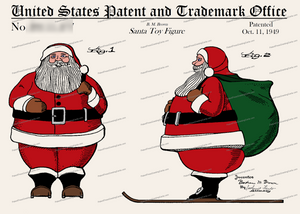 CARD-C807: Santa Figure - Patent Press™