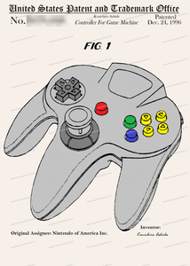 CARD-C921: Nintendo Game Controler - Patent Press™