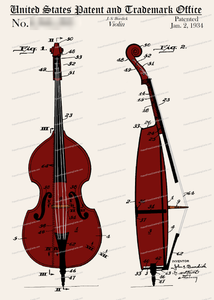 CARD-C935: Violin - Patent Press™