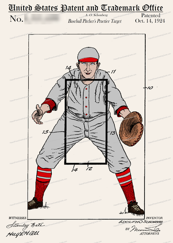 CARD-C939: Baseball Target - Patent Press™
