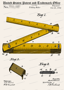 CARD-C945: Folding Ruler - Patent Press™