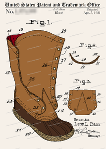 CARD-C947: L.L. Bean Boot - Patent Press™