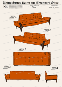 CARD-C950: Pearsall Sofa - Patent Press™
