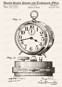 CARD-002: Alarm Clock - Patent Press™