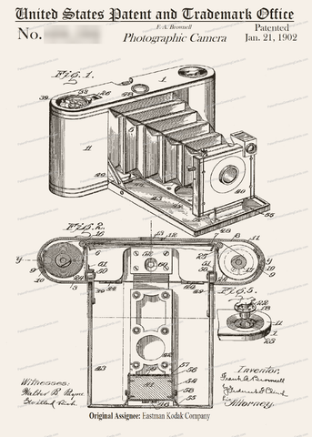 CARD-028: Kodak Camera (Brownie) - Patent Press™