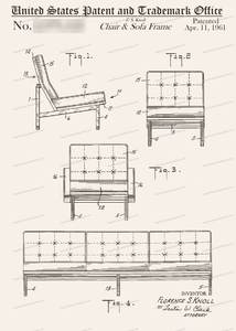 CARD-043: Knoll Sofa/Chair - Patent Press™