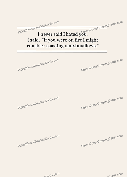 CARD-047: Marshmallow Roaster