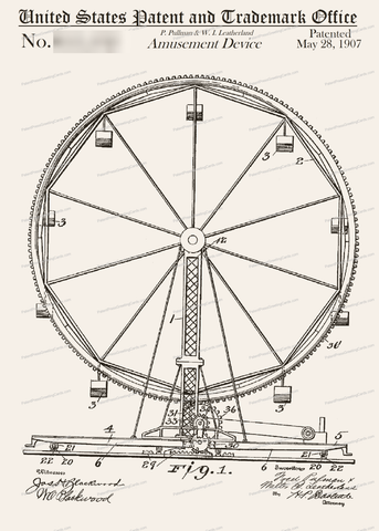 CARD-048: Ferris Wheel - Patent Press™