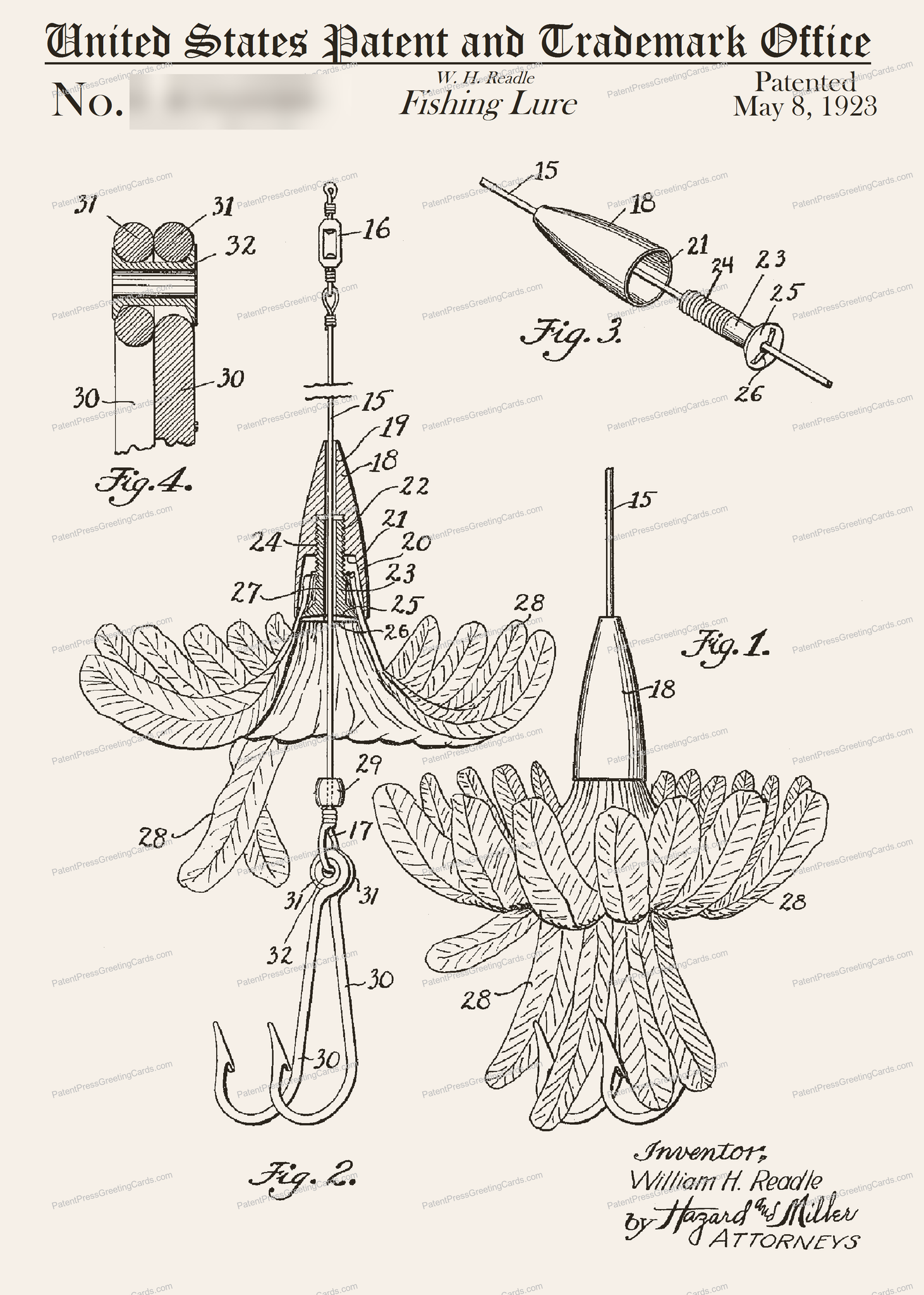 CARD-056: Fishing Fly - Patent Press™