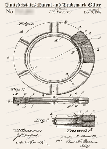 CARD-084: Life Preserver - Patent Press™