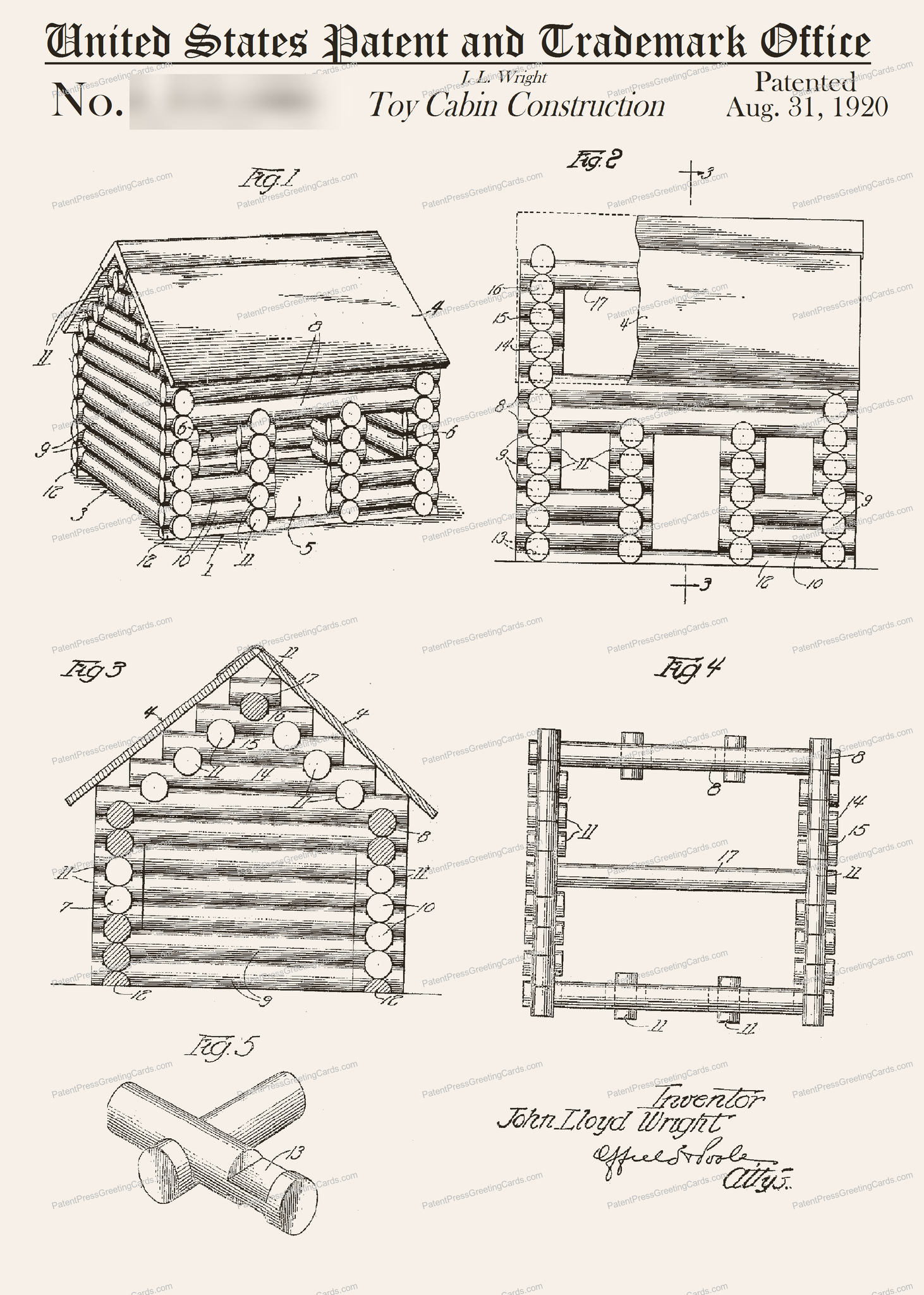 CARD-085: Lincoln Logs - Patent Press™