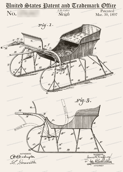 CARD-108: Sleigh - Patent Press™