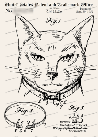CARD-110: Cat Collar - Patent Press™