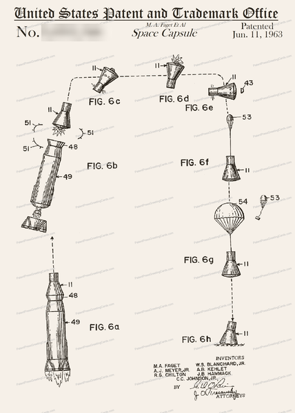 CARD-113: Space Capsule (1963) - Patent Press™