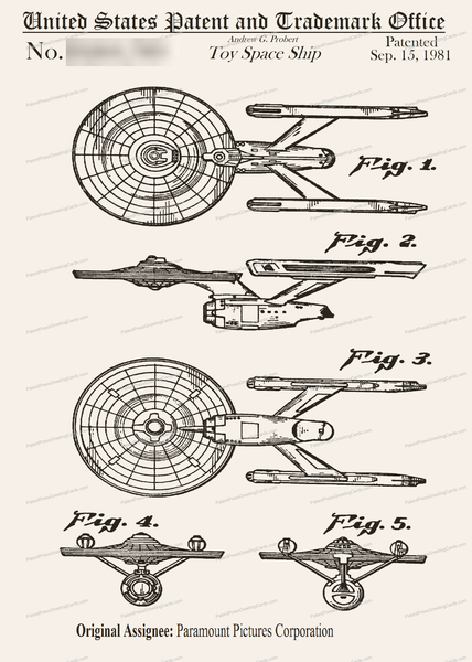 CARD-116: Star Trek Enterprise (1981) - Patent Press™