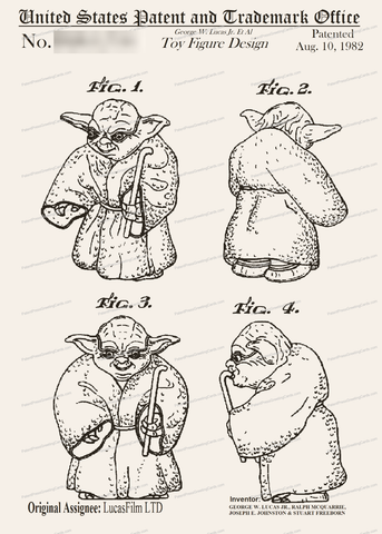 CARD-120: Star Wars Yoda - Patent Press™