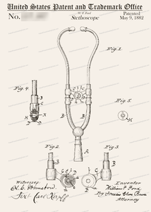 CARD-122: Stethoscope - Patent Press™