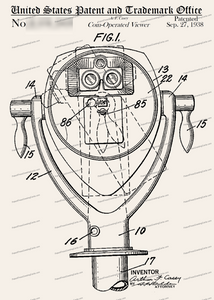 CARD-124: Coin Operated Binoculars - Patent Press™