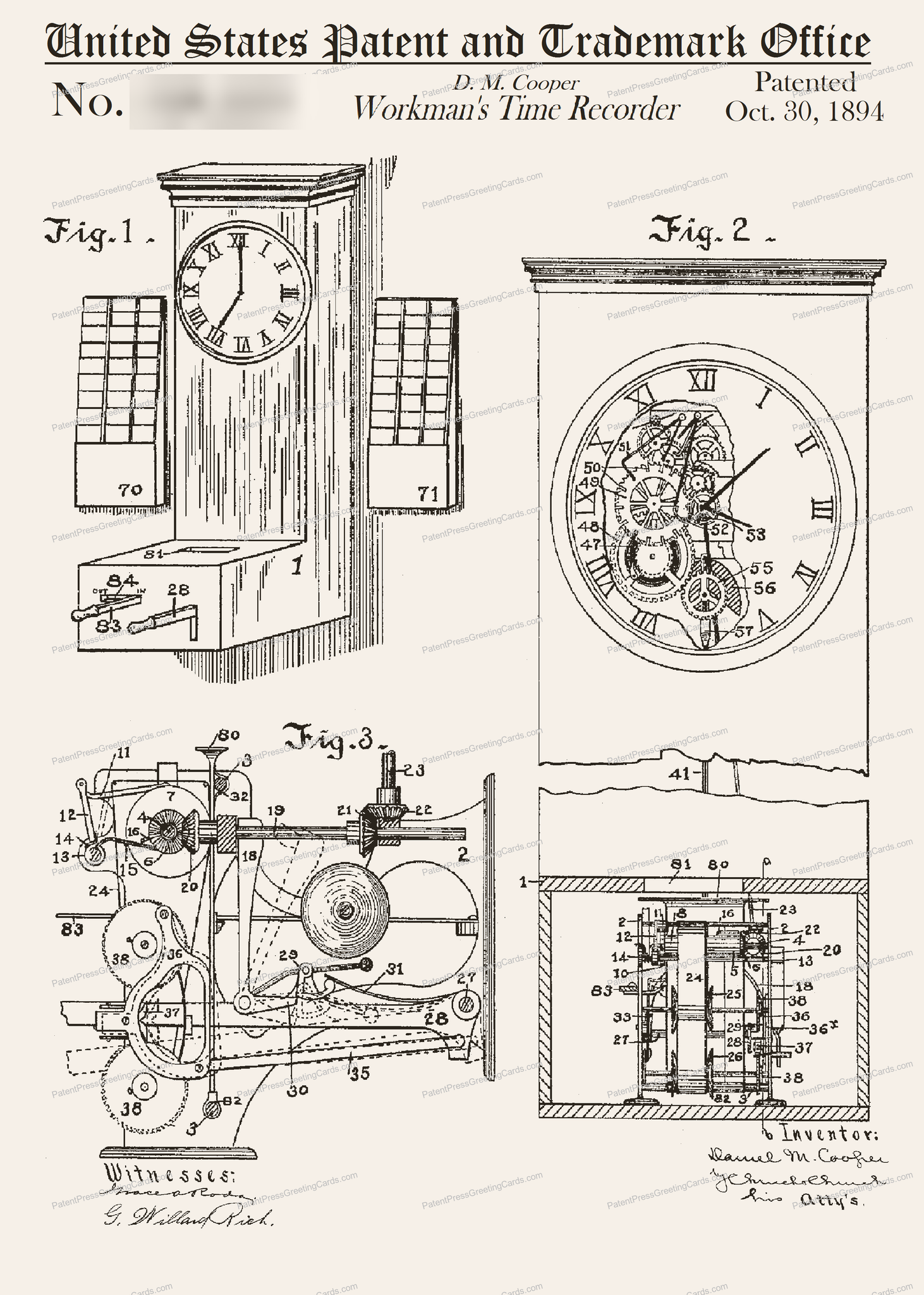 CARD-130: Timeclock - Patent Press™