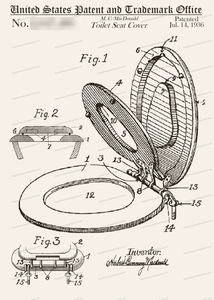 CARD-133: Toilet Seat - Patent Press™