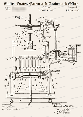 CARD-140: Perotti Wine Press - Patent Press™