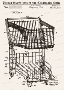 CARD-147: Grocery Cart - Patent Press™