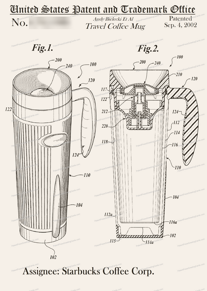 CARD-157: Coffee Travel Mug - Patent Press™