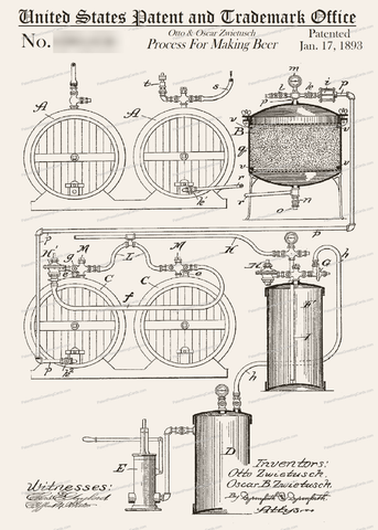 CARD-164: Beer Making Process - Patent Press™