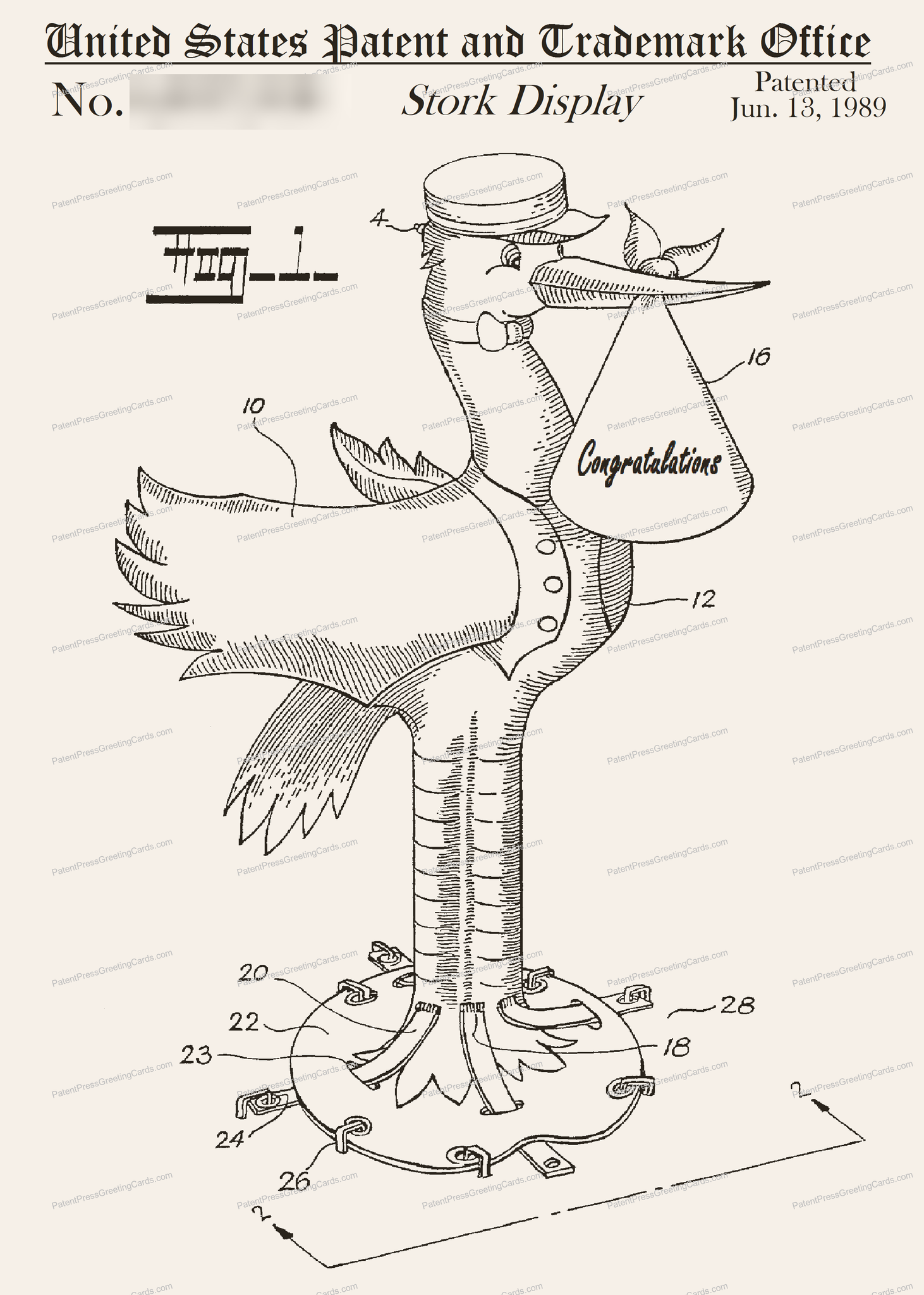 CARD-166: Stork - Patent Press™