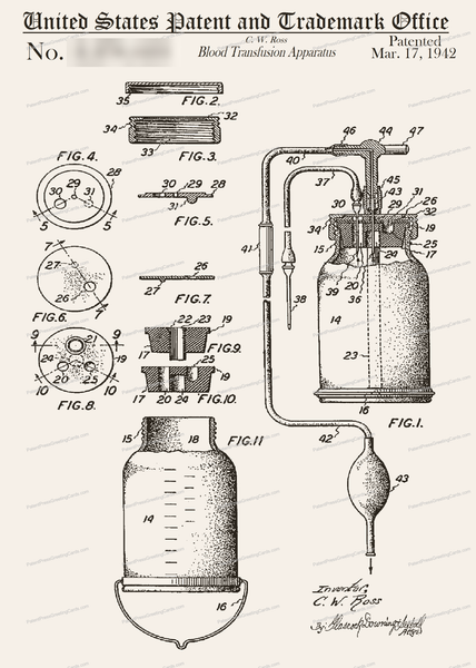 CARD-181: Blood Transfusion Apparatus - Patent Press™