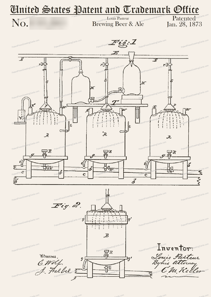 CARD-183: Louis Pasteur Beer Brewing - Patent Press™