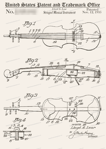 CARD-187: Violin - Patent Press™