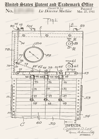 CARD-190: Lie Detector - Patent Press™