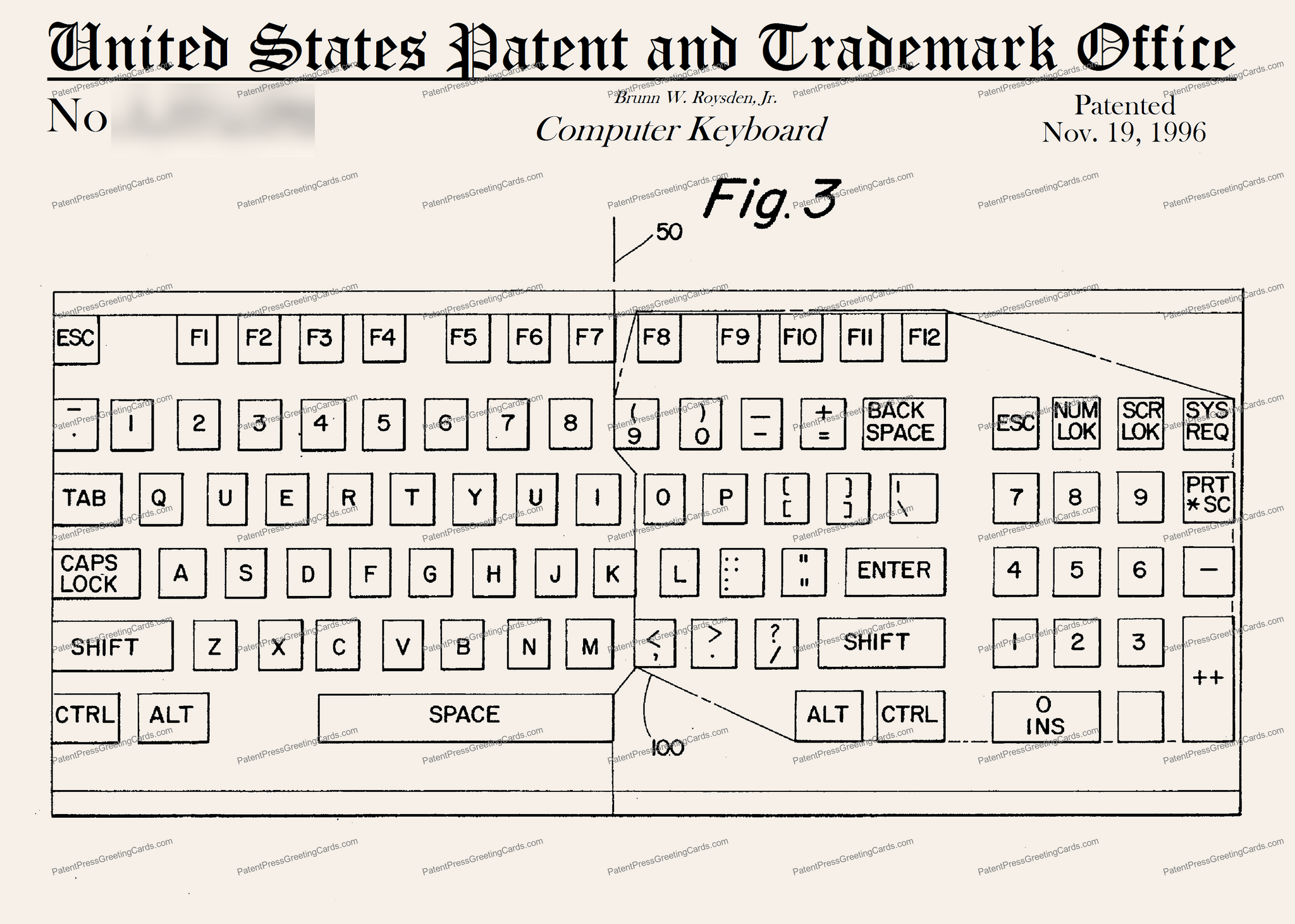CARD-191: Keyboard - Patent Press™