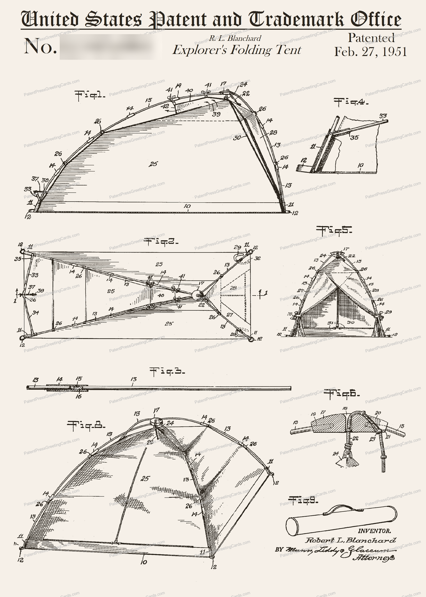 CARD-211: Explorers Tent - Patent Press™