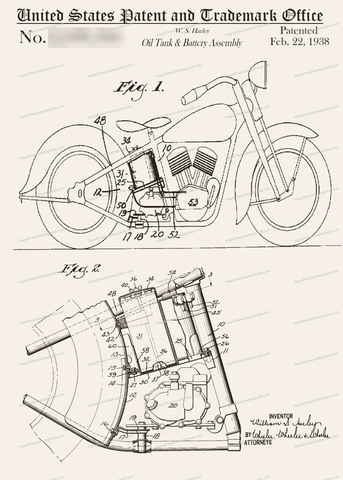 CARD-218: Motorcycle - Patent Press™
