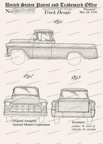 CARD-222: Pickup Truck - Patent Press™