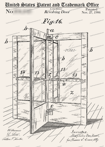 CARD-226: Revolving Door - Patent Press™