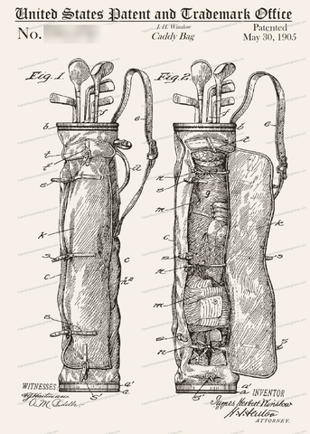 CARD-227: Golf Bag - Patent Press™