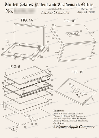 CARD-242: Apple Laptop - Patent Press™