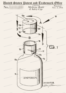 CARD-244: Aspirin Bottle - Patent Press™